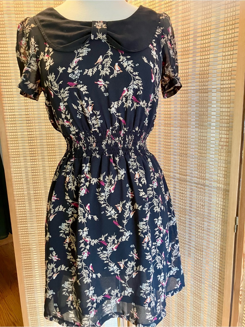 Vintage Floral Peter Pan Collar Dress